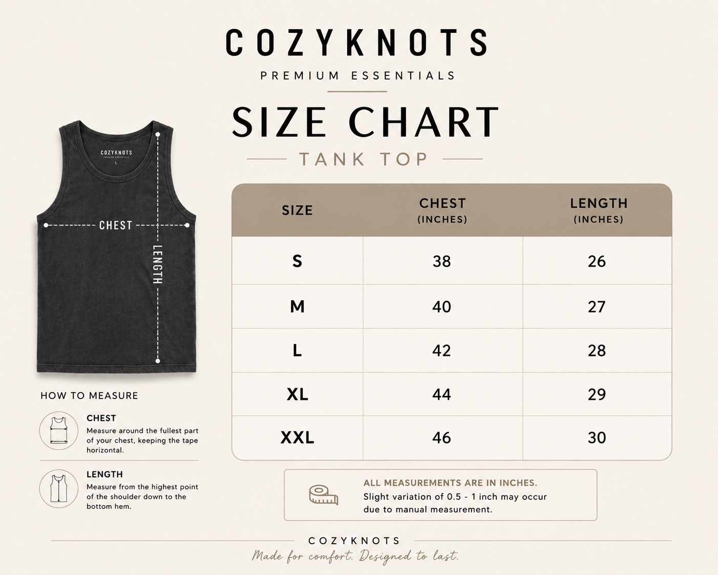 Acid Washed Vest - Black